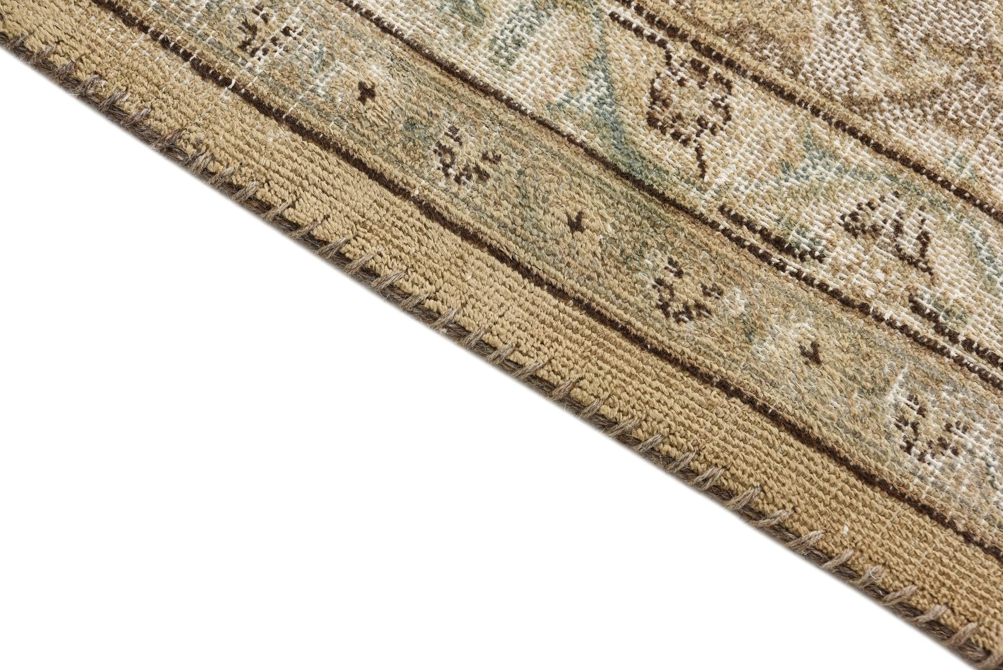 9' 5 x 12' 8 Hand Knotted Ultra Vintage Persian Wool Rug