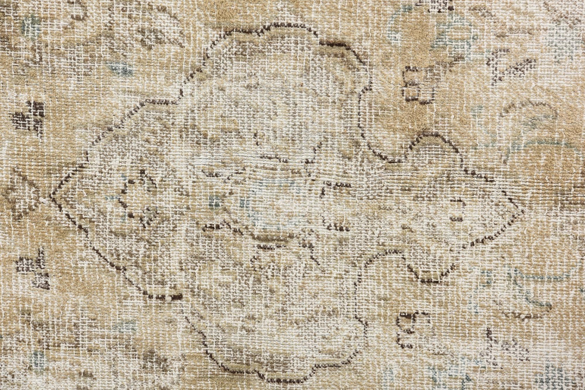 9' 5 x 12' 8 Hand Knotted Ultra Vintage Persian Wool Rug