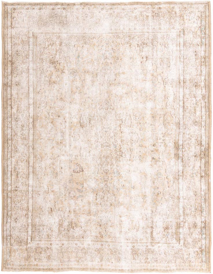 Detail image of 9' 5 x 12' 8 Hand Knotted Ultra Vintage Persian Wool Rug