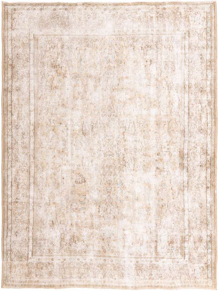 285cm x 385cm anudado a mano Ultra Vintage Alfombra Persa Lana