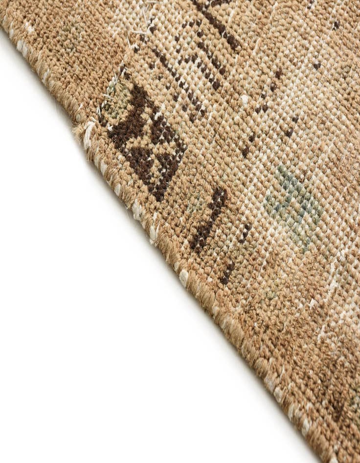 Detail image of 3' 4 x 4' 5  Hand Knotted Ultra Vintage Persian Wool Rug