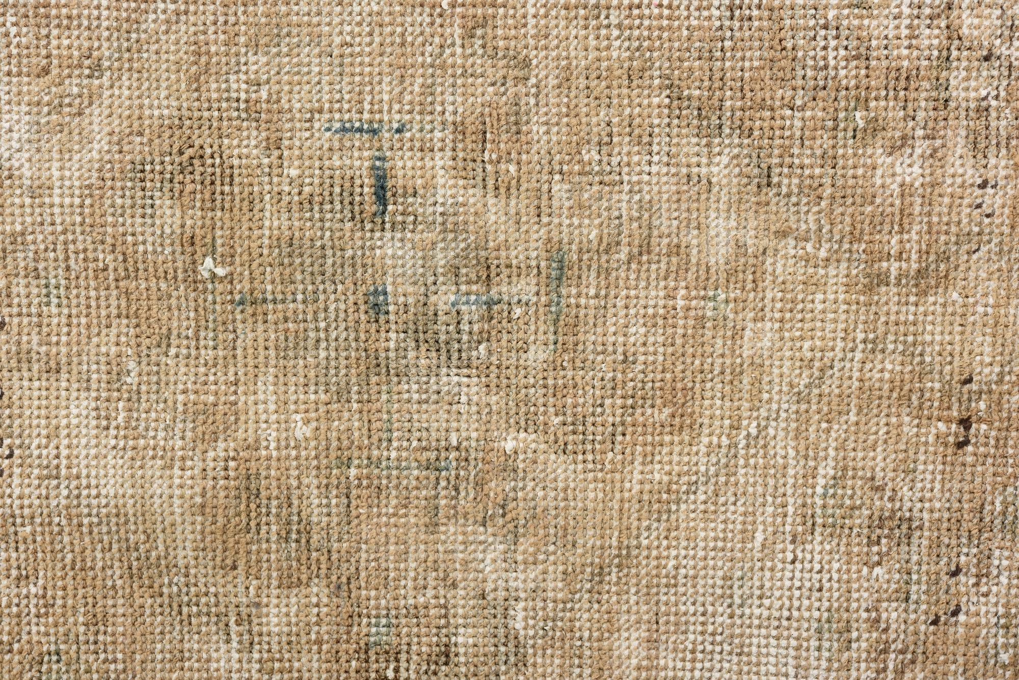 3' 4 x 4' 5 Hand Knotted Ultra Vintage Persian Wool Rug