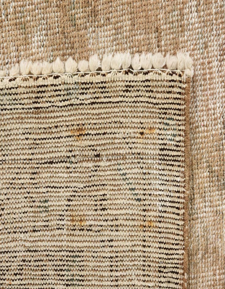 Detail image of 3' 4 x 4' 5  Hand Knotted Ultra Vintage Persian Wool Rug