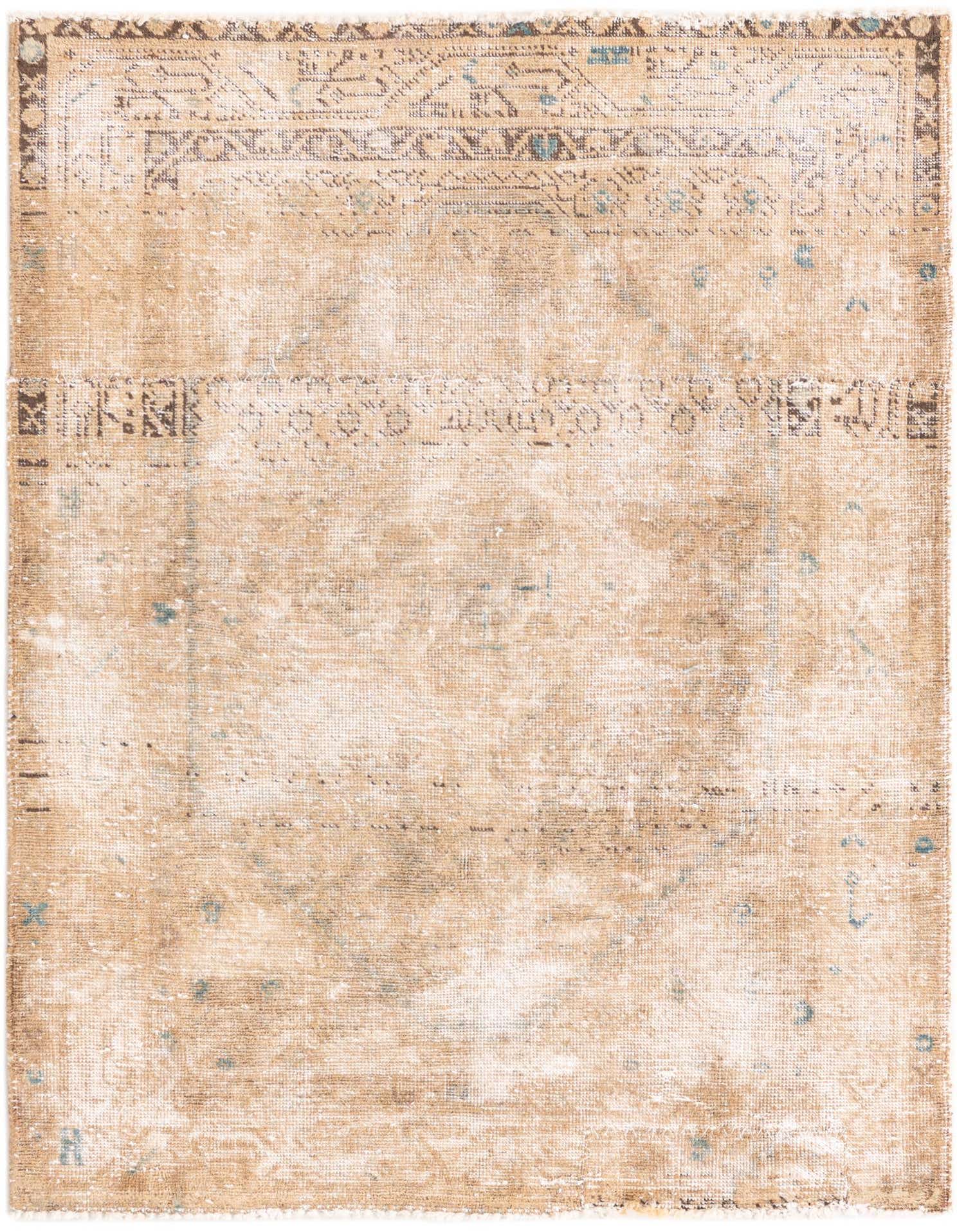 Primary image 3' 4 x 4' 5  Hand Knotted Ultra Vintage Persian Wool Rug