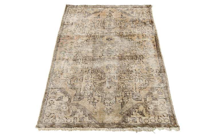 90cm x 140cm anudado a mano Ultra Vintage Alfombra Persa Lana