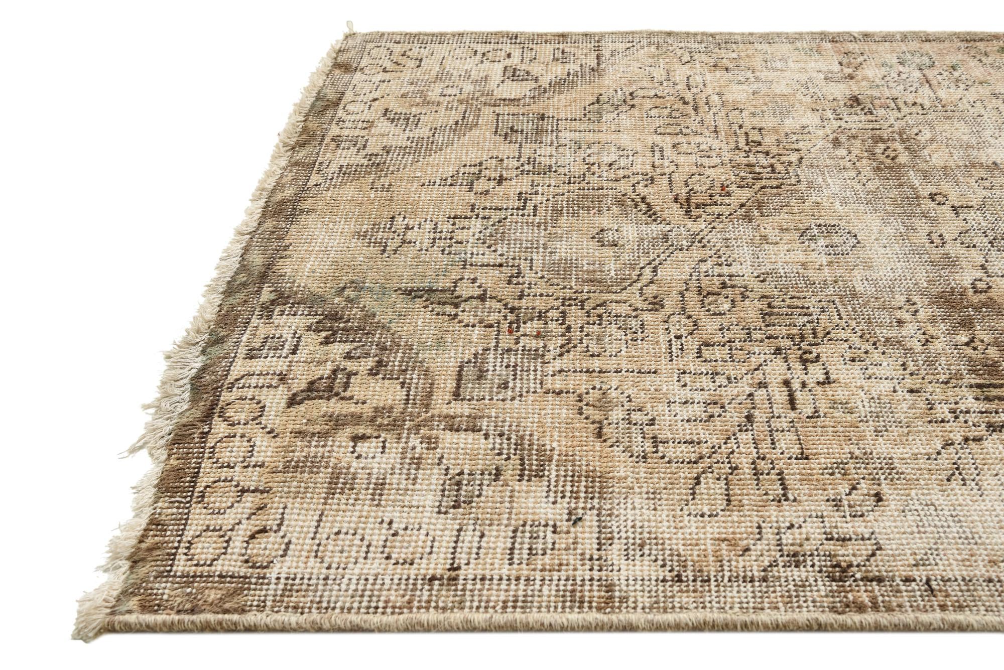 90cm x 140cm anudado a mano Ultra Vintage Alfombra Persa Lana