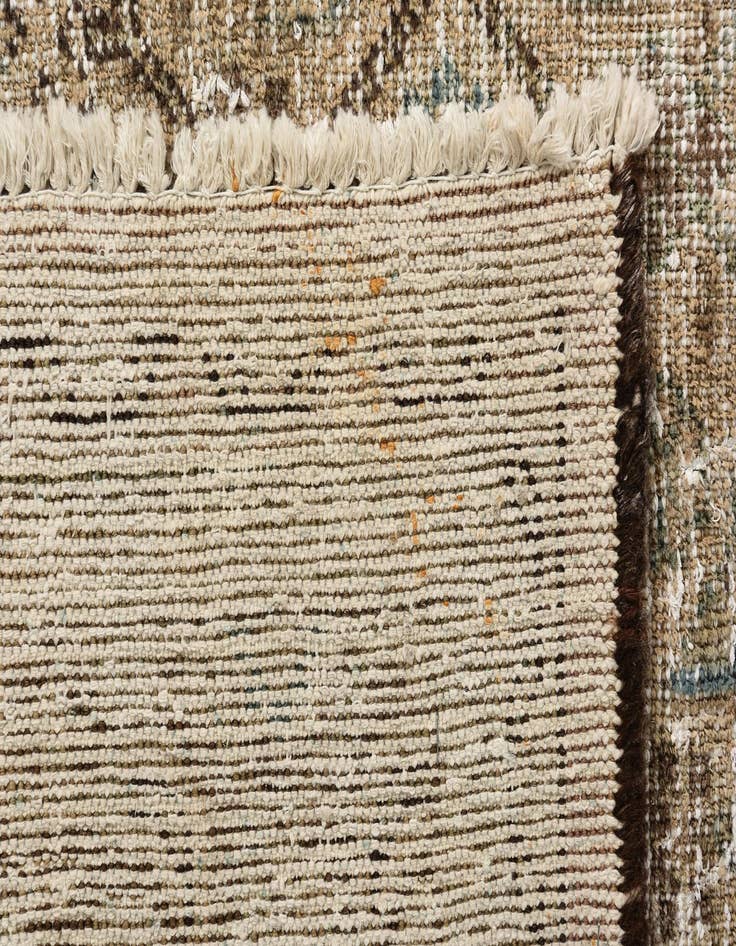 Detail image of 6' 7 x 10'  Hand Knotted Ultra Vintage Persian Wool Rug