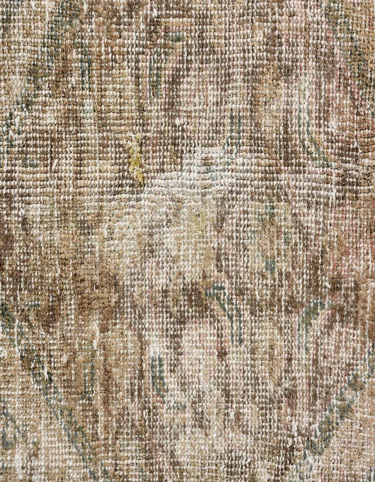 Detail image of 6' 7 x 10'  Hand Knotted Ultra Vintage Persian Wool Rug