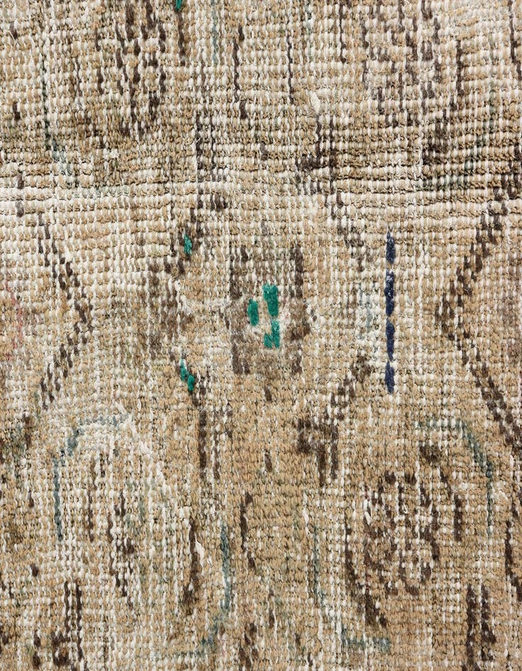 Detail image of 6' 7 x 10'  Hand Knotted Ultra Vintage Persian Wool Rug