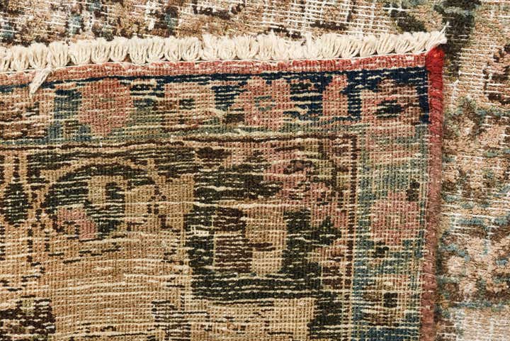 7' 2 x 10' 7 Hand Knotted Ultra Vintage Persian Wool Rug