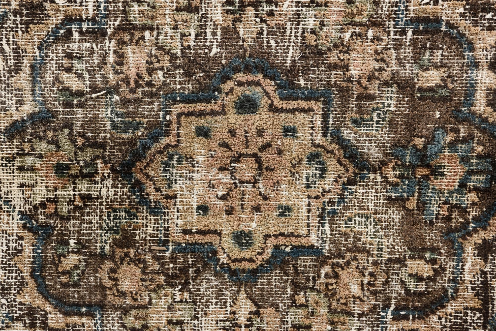 7' 2 x 10' 7 Hand Knotted Ultra Vintage Persian Wool Rug