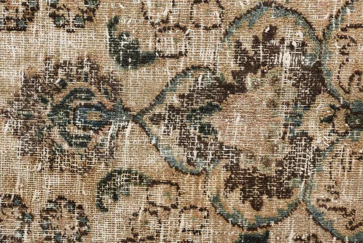 7' 2 x 10' 7 Hand Knotted Ultra Vintage Persian Wool Rug