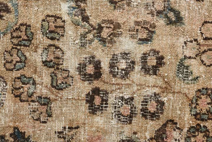 7' 2 x 10' 7 Hand Knotted Ultra Vintage Persian Wool Rug