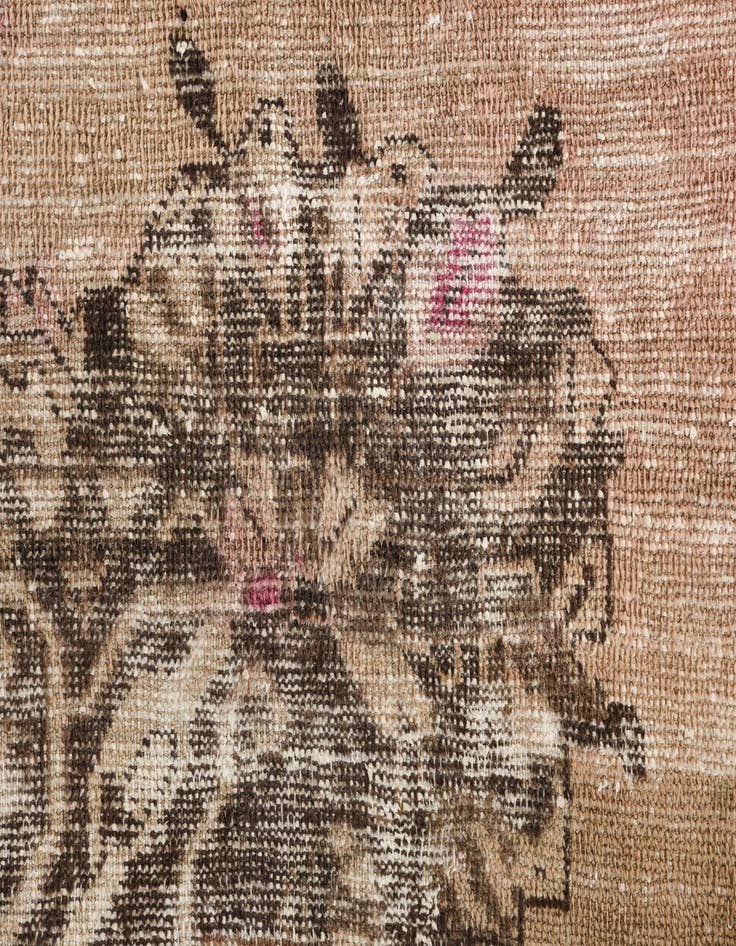 Detail image of 5' 4 x 8' 1  Hand Knotted Ultra Vintage Persian Wool Rug
