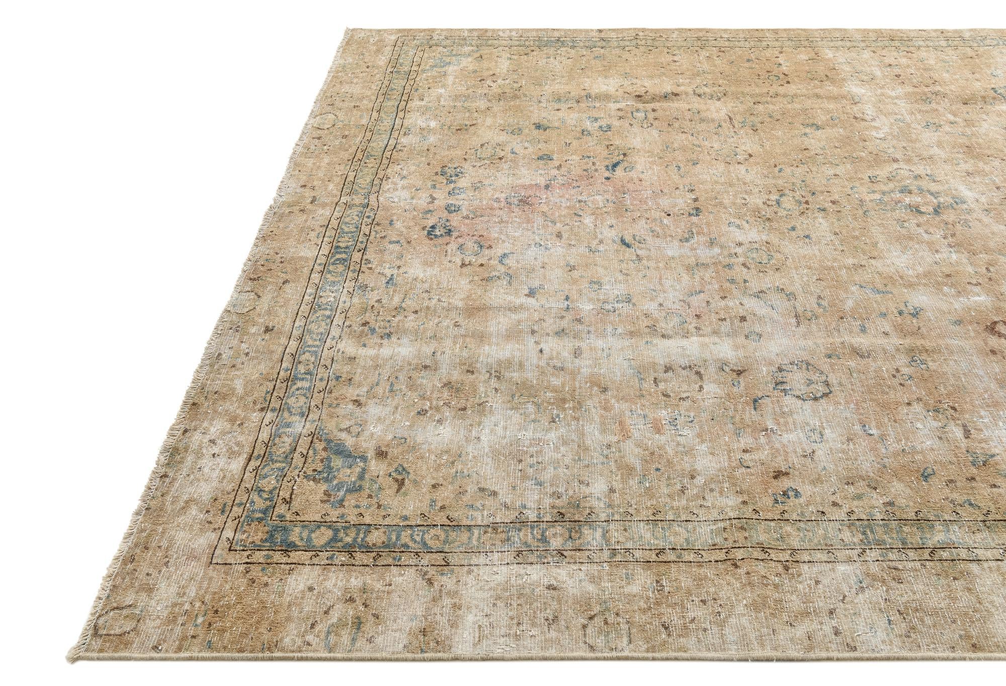 8' 1 x 11' 2 Hand Knotted Ultra Vintage Persian Wool Rug