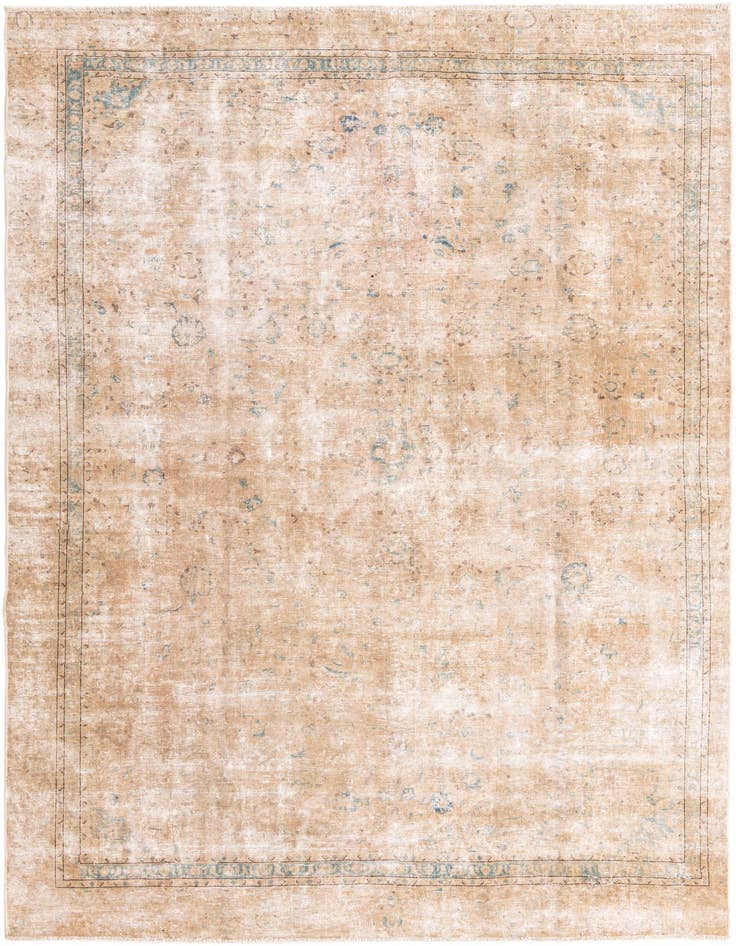 Detail image of 8' 1 x 11' 2 Hand Knotted Ultra Vintage Persian Wool Rug