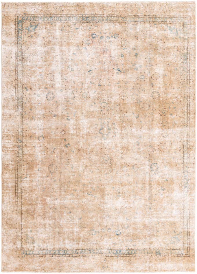 Detail image of 8' 1 x 11' 2 Hand Knotted Ultra Vintage Persian Wool Rug