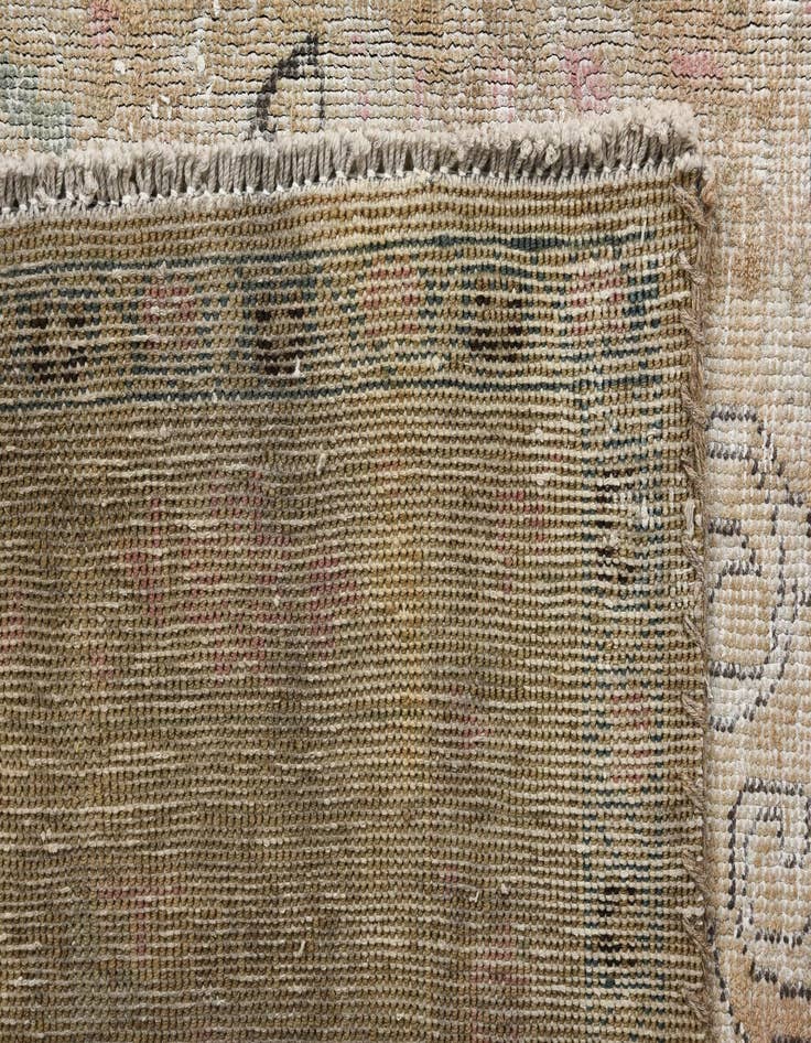 Detail image of 9' 10 x 13'  Hand Knotted Ultra Vintage Persian Wool Rug