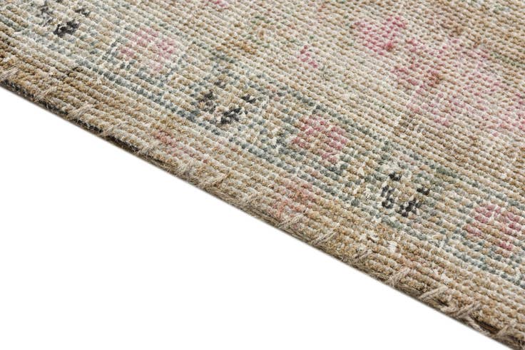 Detail image of 9' 10 x 13' Hand Knotted Ultra Vintage Persian Wool Rug
