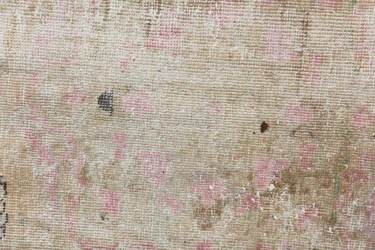 Detail image of 9' 10 x 13' Hand Knotted Ultra Vintage Persian Wool Rug