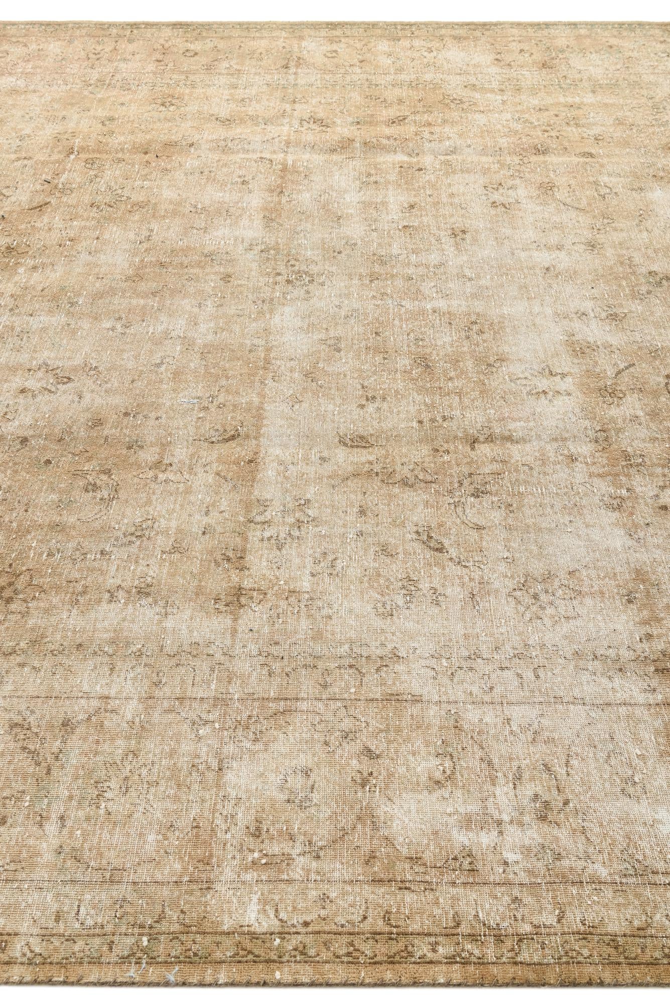 9' 10 x 12' 5 Hand Knotted Ultra Vintage Persian Wool Rug