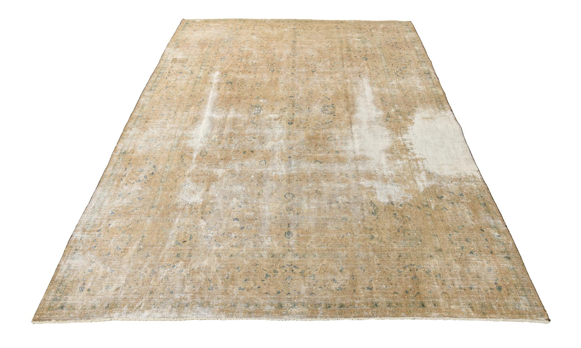 9' 9 x 12' 6 Hand Knotted Ultra Vintage Persian Wool Rug