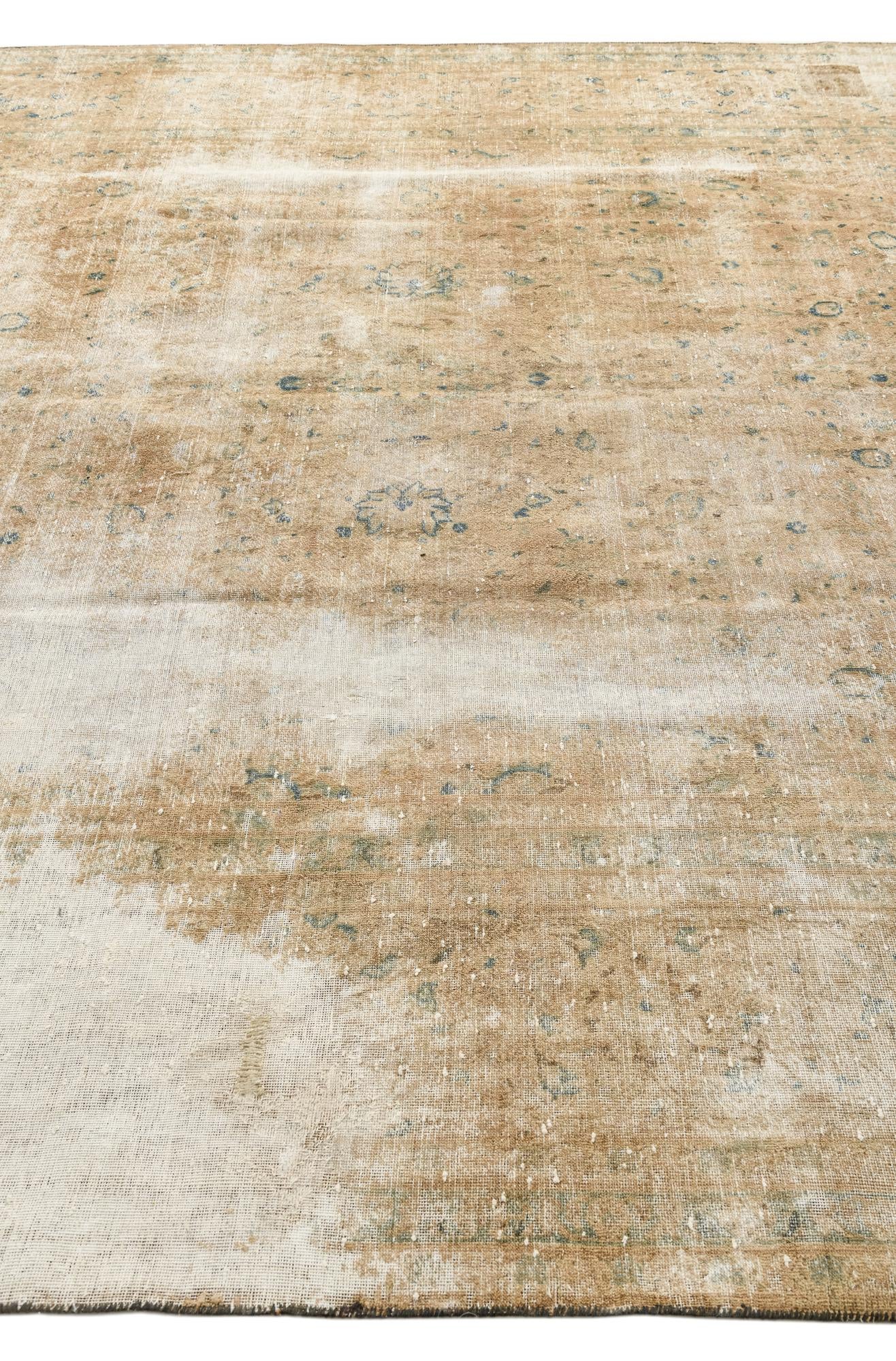 9' 9 x 12' 6 Hand Knotted Ultra Vintage Persian Wool Rug