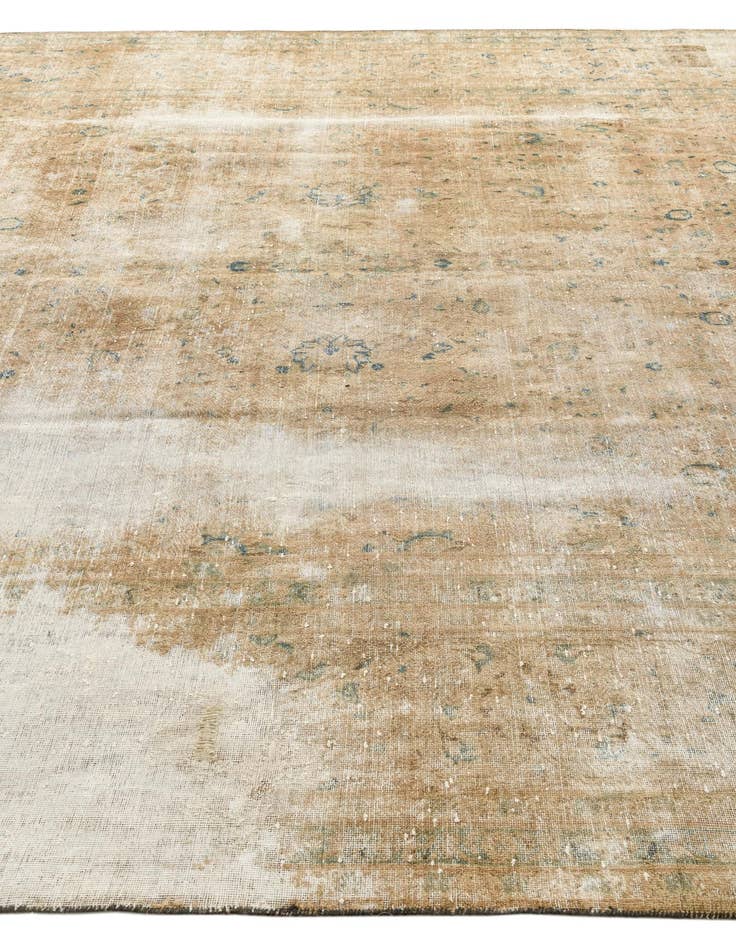 Detail image of 9' 9 x 12' 6  Hand Knotted Ultra Vintage Persian Wool Rug