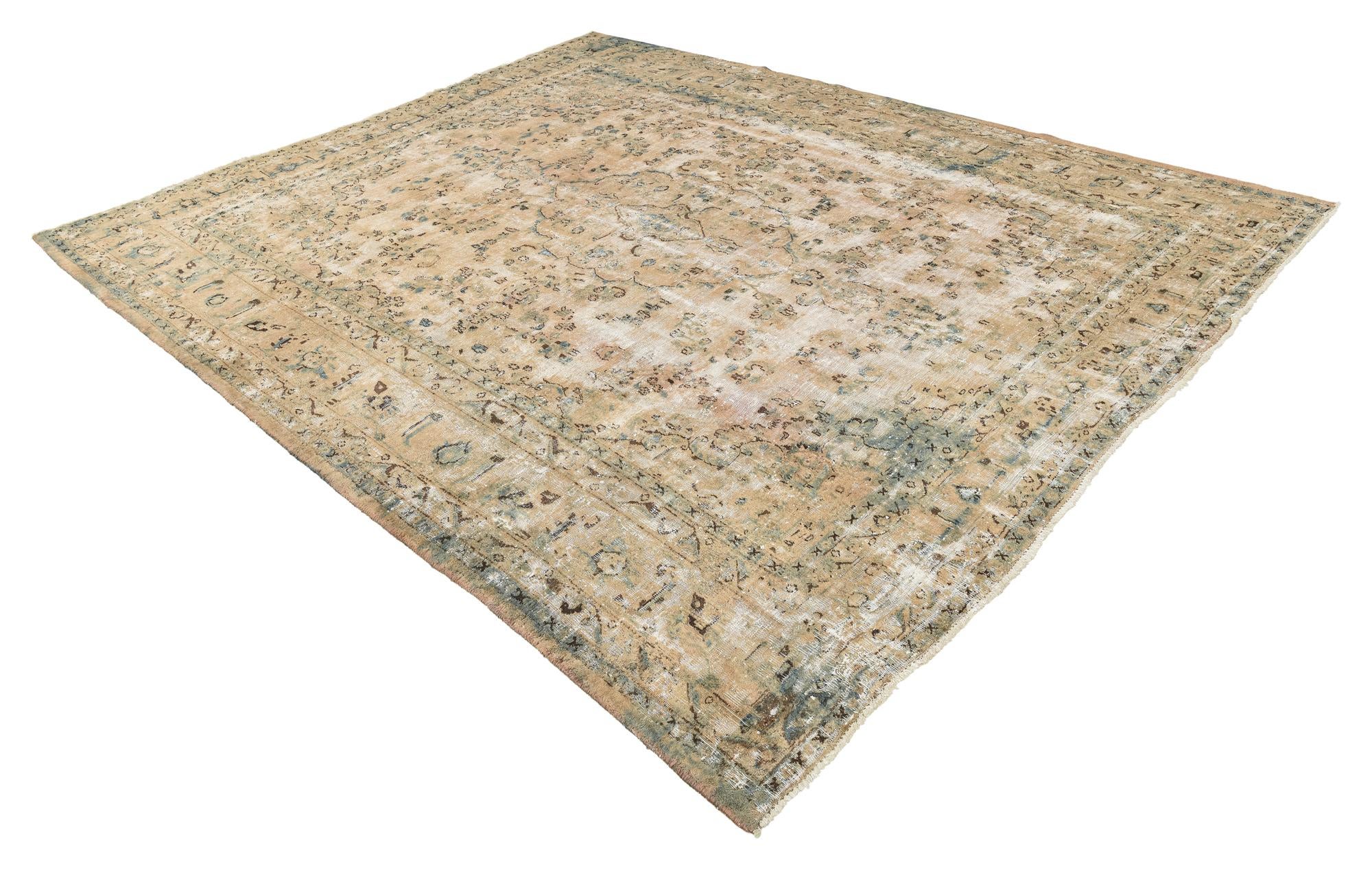 300cm x 365cm anudado a mano Ultra Vintage Alfombra Persa Lana