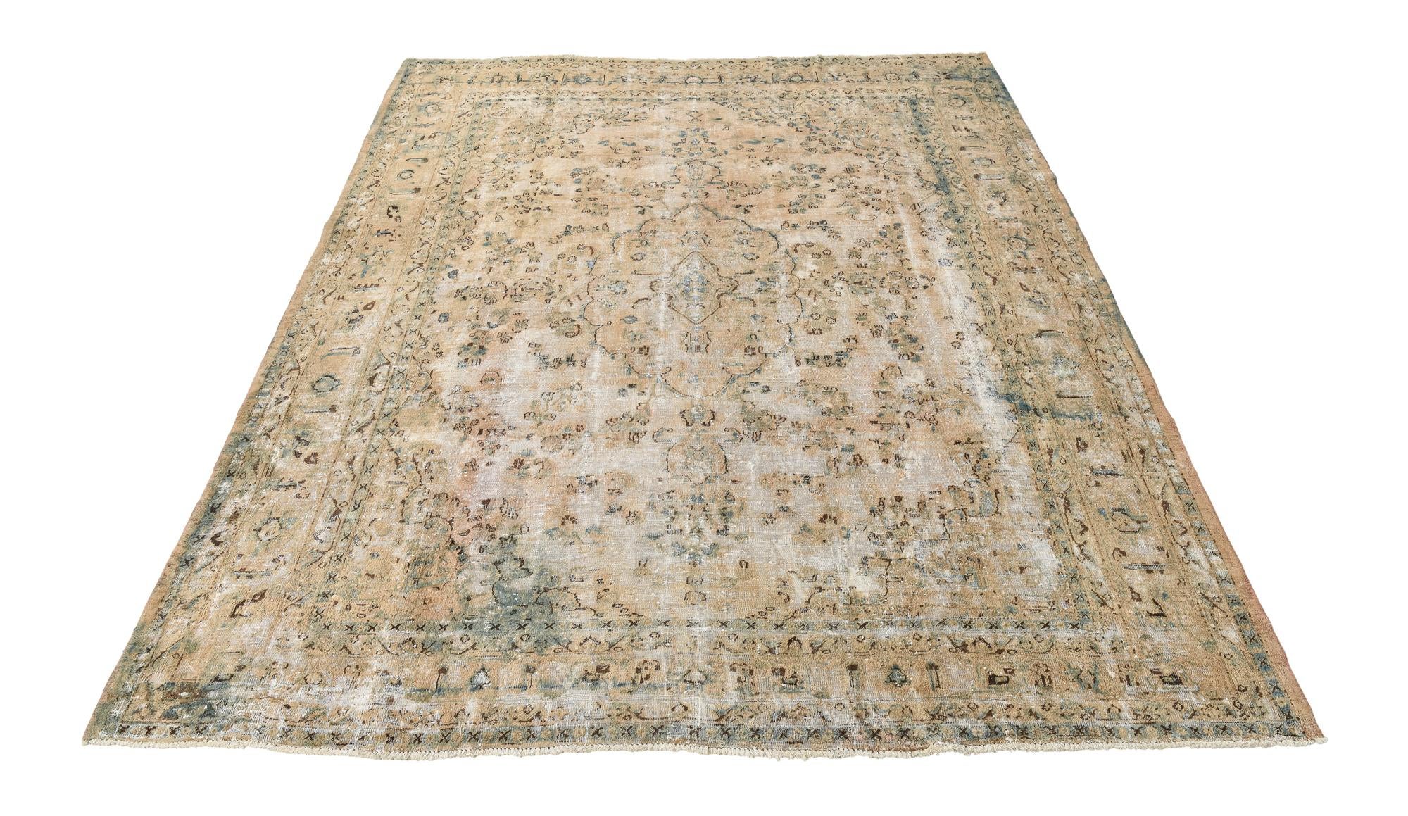 300cm x 365cm anudado a mano Ultra Vintage Alfombra Persa Lana