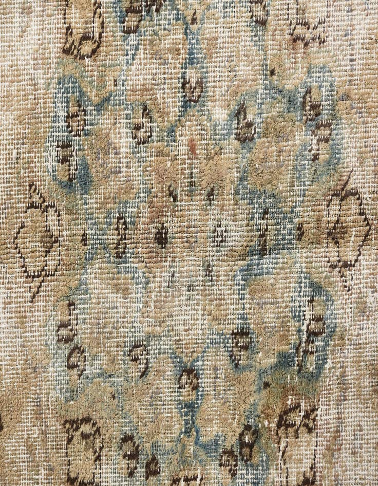 Detail image of 5' 7 x 8' 9  Hand Knotted Ultra Vintage Persian Wool Rug