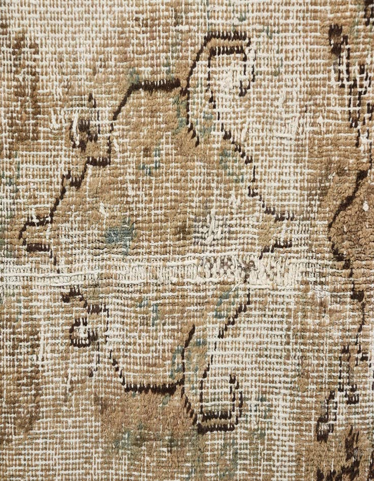 Detail image of 5' 7 x 8' 9  Hand Knotted Ultra Vintage Persian Wool Rug