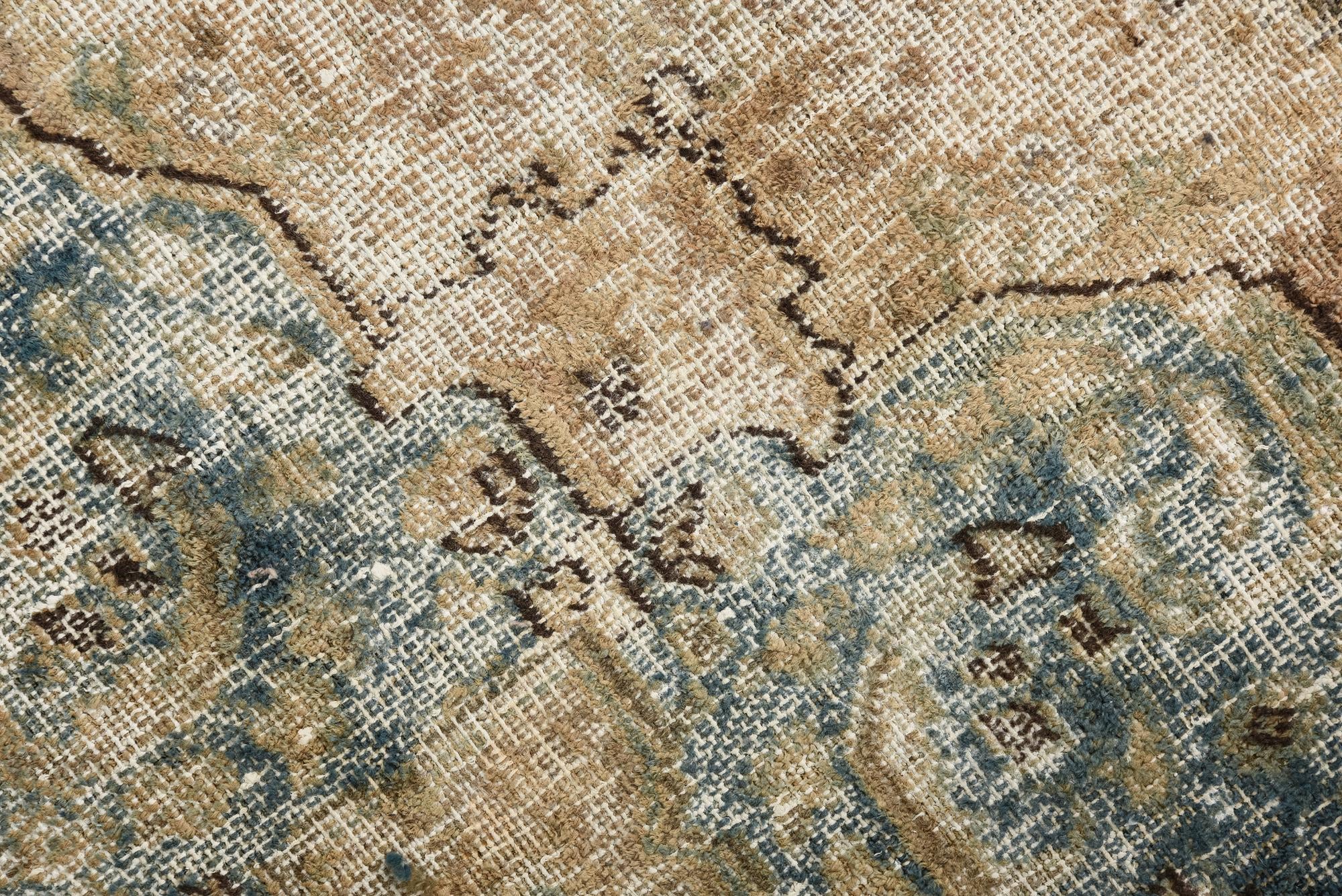 5' 7 x 8' 9 Hand Knotted Ultra Vintage Persian Wool Rug