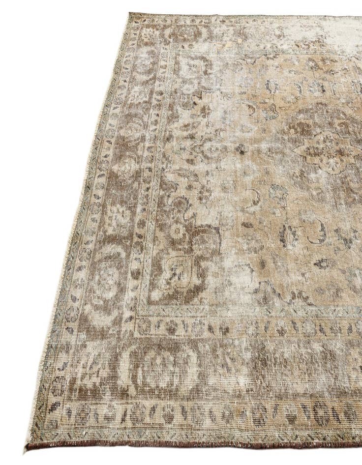 Detail image of 7' x 9' 8  Hand Knotted Ultra Vintage Persian Wool Rug