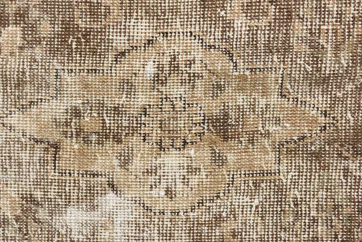 7' x 9' 8 Hand Knotted Ultra Vintage Persian Wool Rug