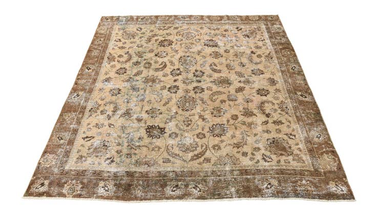 Detail image of 9' x 10' 2 Hand Knotted Ultra Vintage Persian Wool Rug