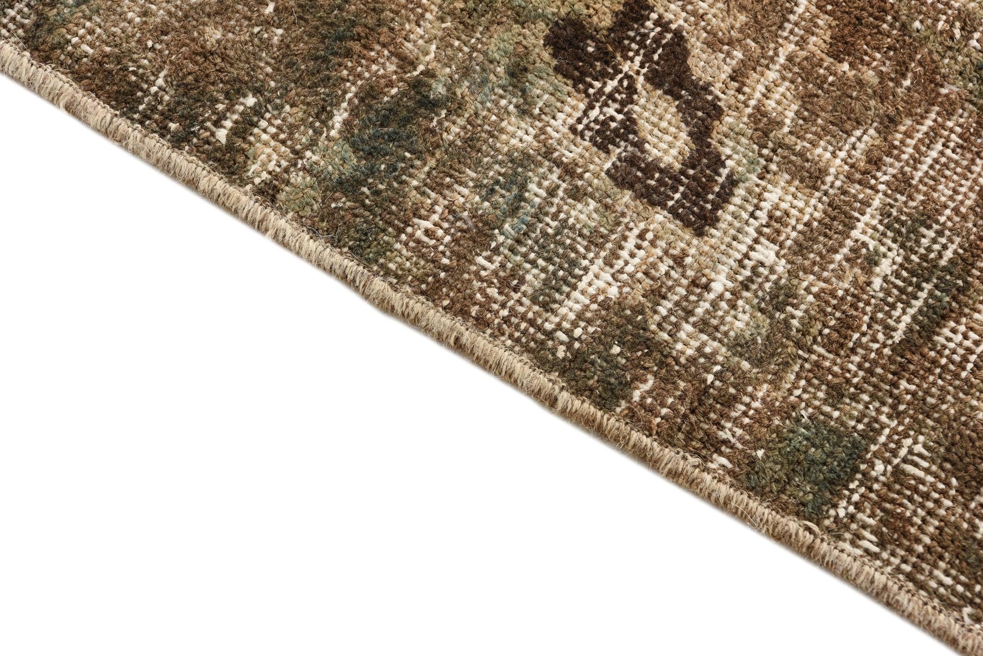 9' x 10' 2 Hand Knotted Ultra Vintage Persian Wool Rug