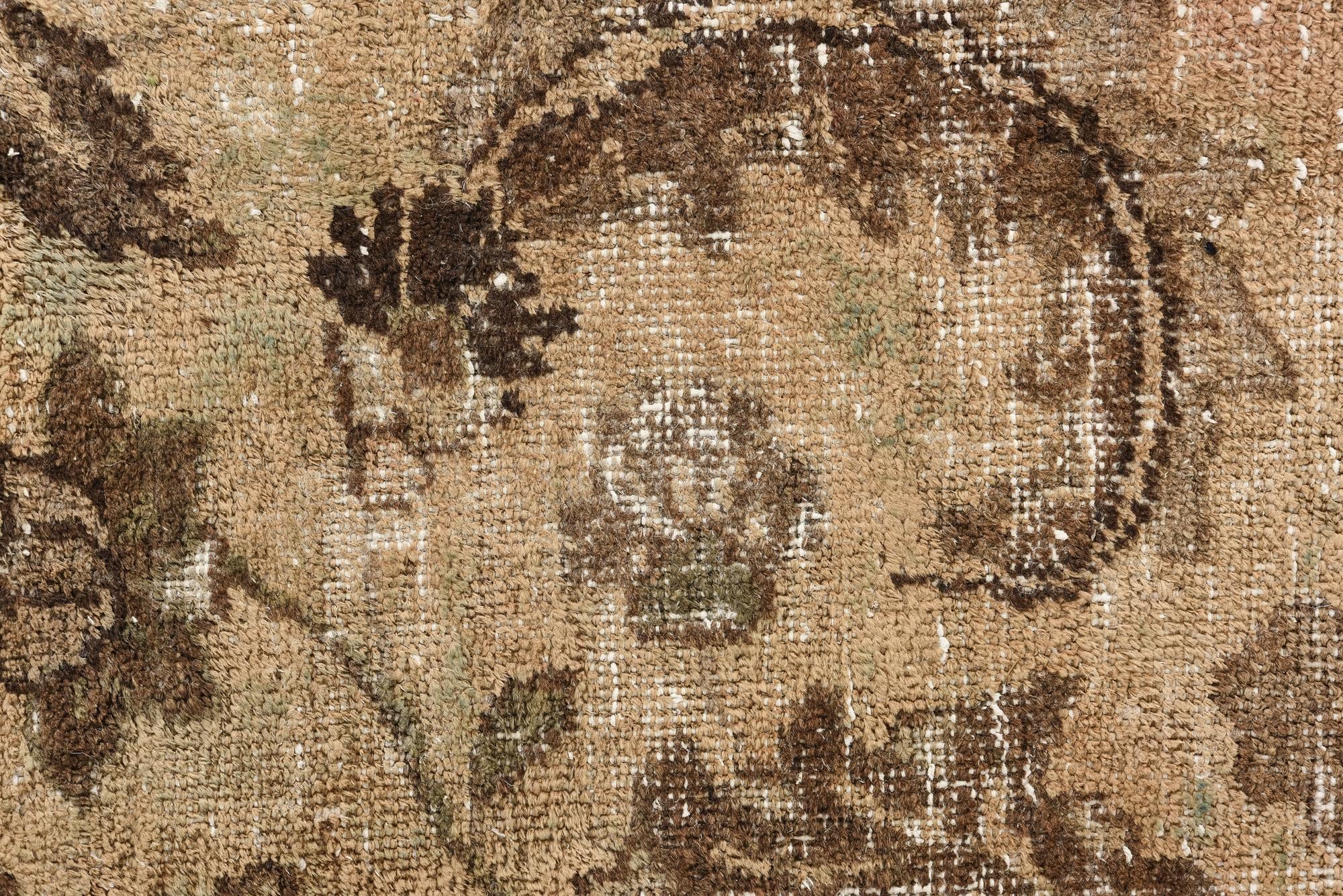 9' x 10' 2 Hand Knotted Ultra Vintage Persian Wool Rug