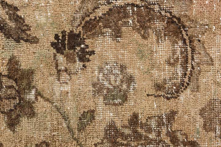 9' x 10' 2 Hand Knotted Ultra Vintage Persian Wool Rug