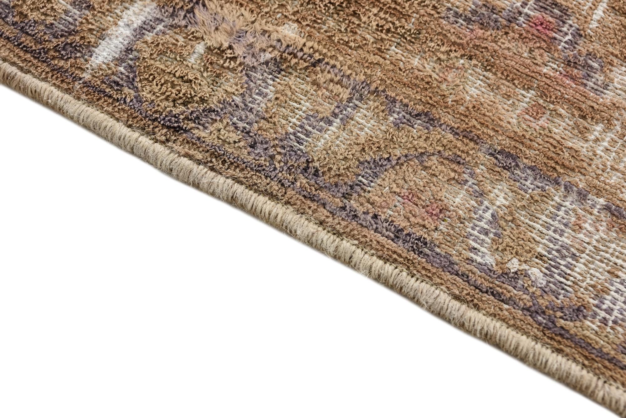 7' x 10' Hand Knotted Ultra Vintage Persian Wool Rug