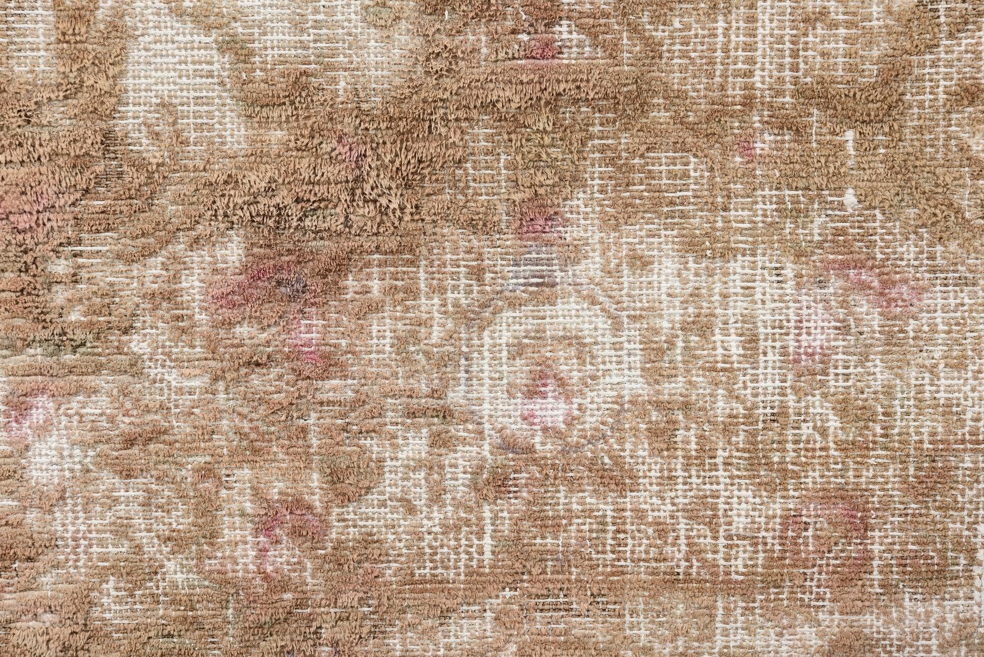 7' x 10' Hand Knotted Ultra Vintage Persian Wool Rug