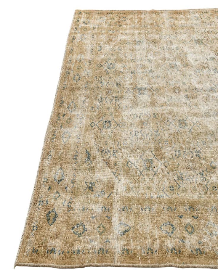 Detail image of 7' 3 x 10' 3  Hand Knotted Ultra Vintage Persian Wool Rug