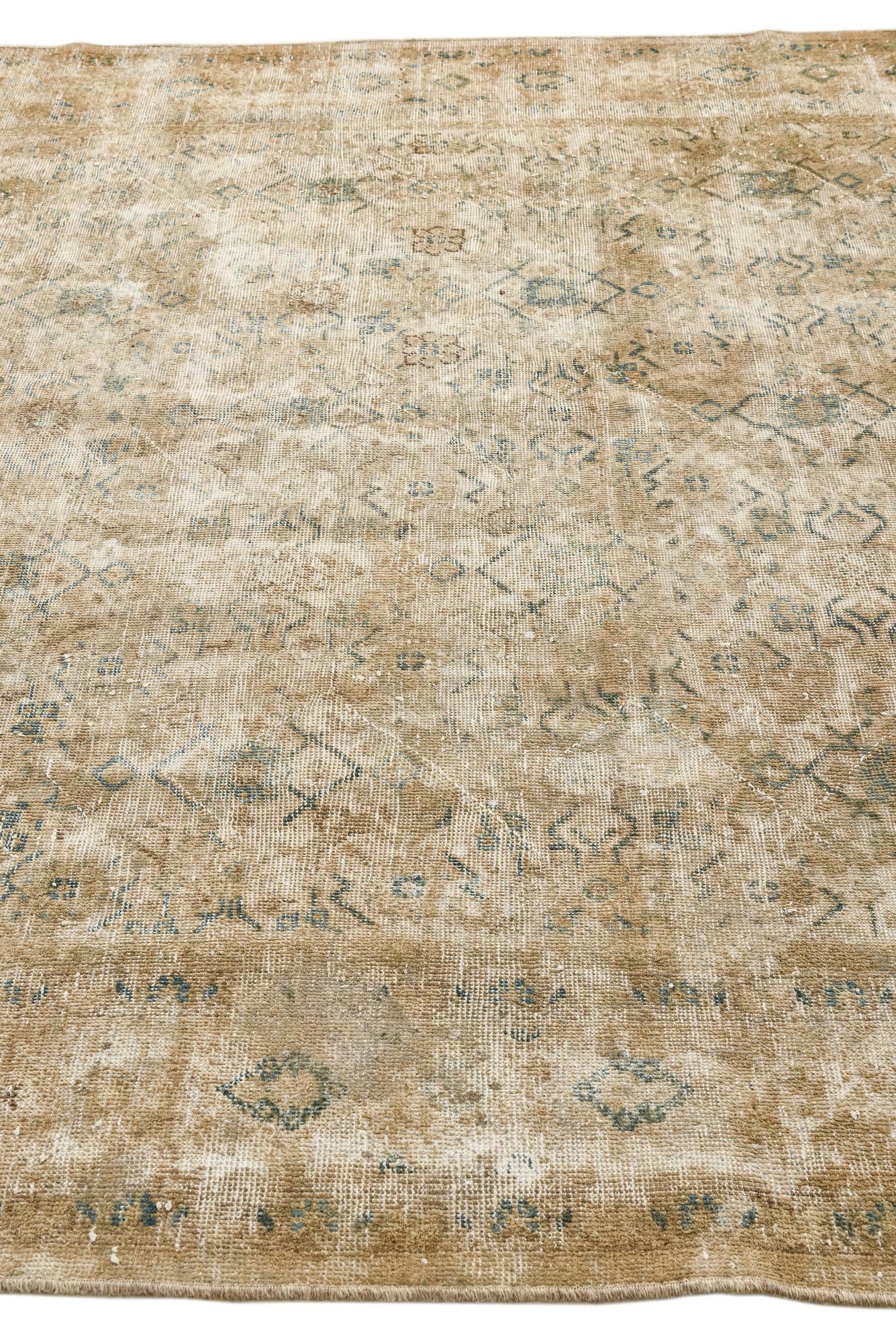 7' 3 x 10' 3 Hand Knotted Ultra Vintage Persian Wool Rug