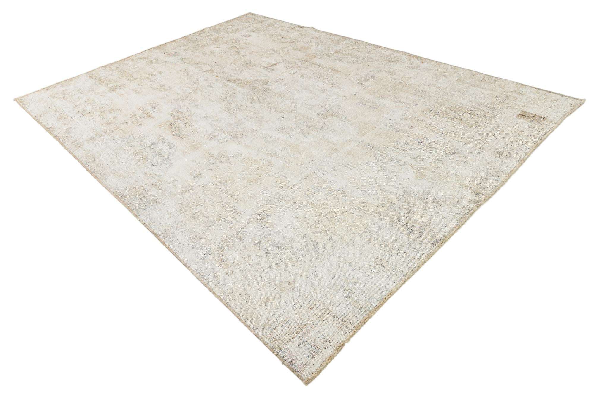 8' 10 x 11' 10 Hand Knotted Ultra Vintage Persian Wool Rug