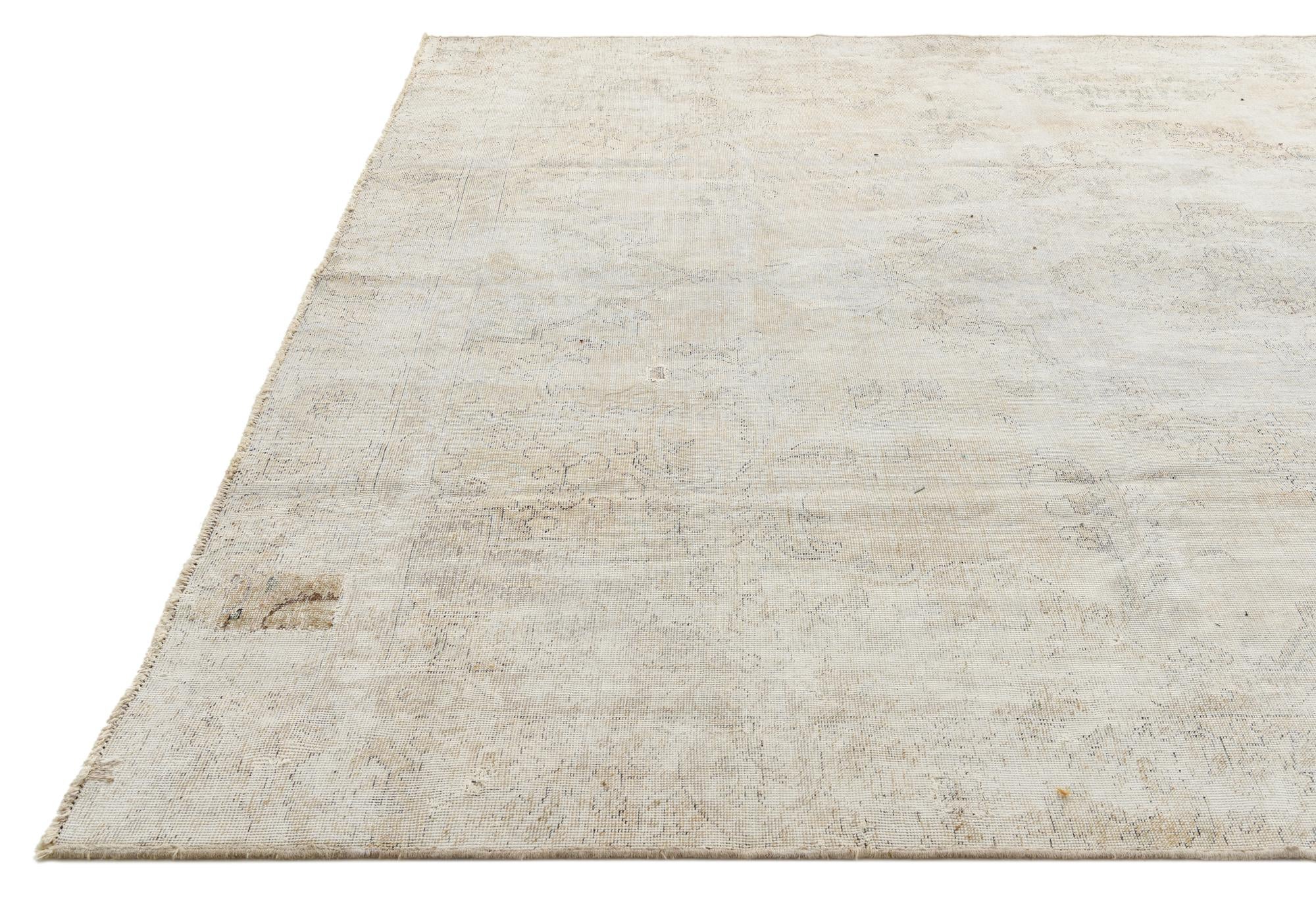 8' 10 x 11' 10 Hand Knotted Ultra Vintage Persian Wool Rug
