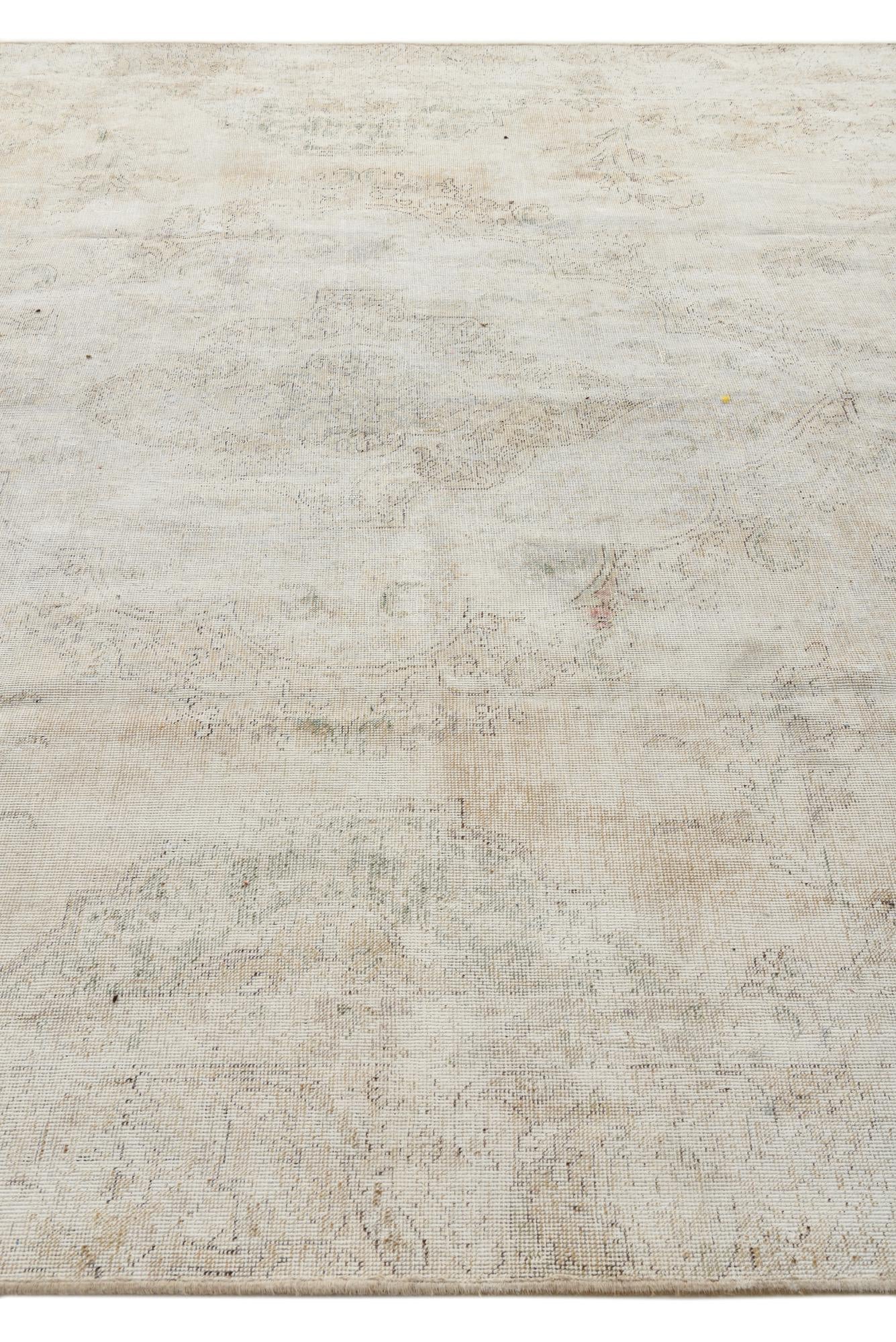 8' 10 x 11' 10 Hand Knotted Ultra Vintage Persian Wool Rug