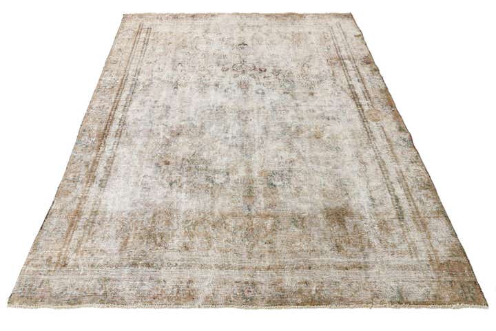 8' 2 x 11' Hand Knotted Ultra Vintage Persian Wool Rug
