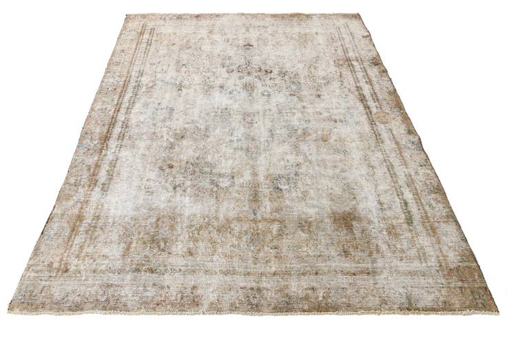 Detail image of 8' 2 x 11' Hand Knotted Ultra Vintage Persian Wool Rug