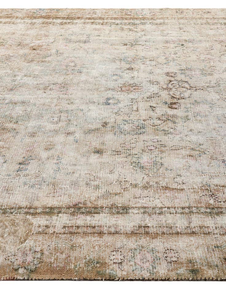 Detail image of 8' 2 x 11'  Hand Knotted Ultra Vintage Persian Wool Rug