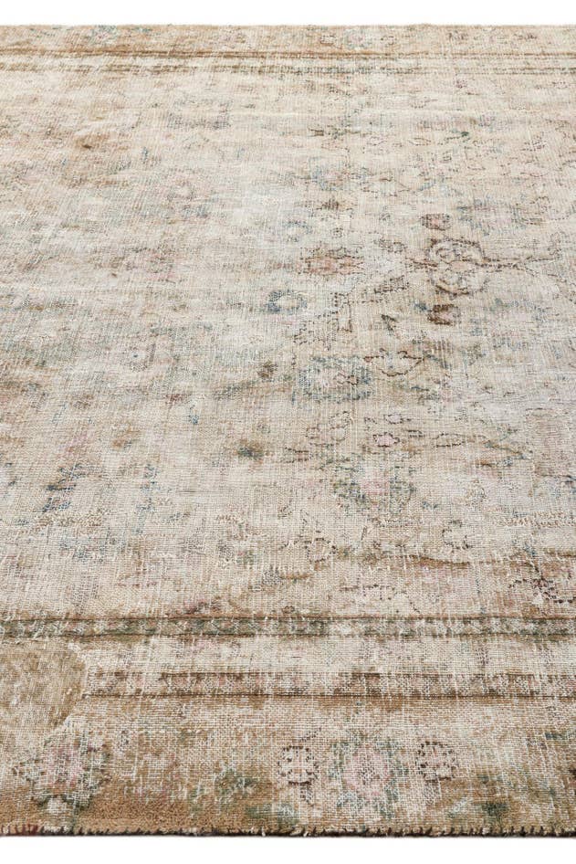 Detail image of 8' 2 x 11' Hand Knotted Ultra Vintage Persian Wool Rug